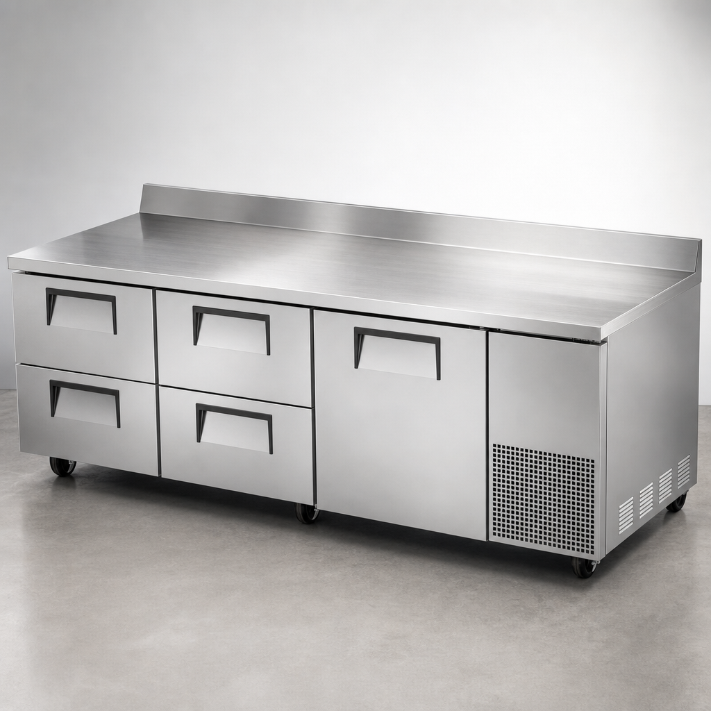 Deep Stainless Steel Worktop