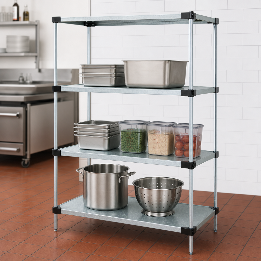 Four Solid Shelves
