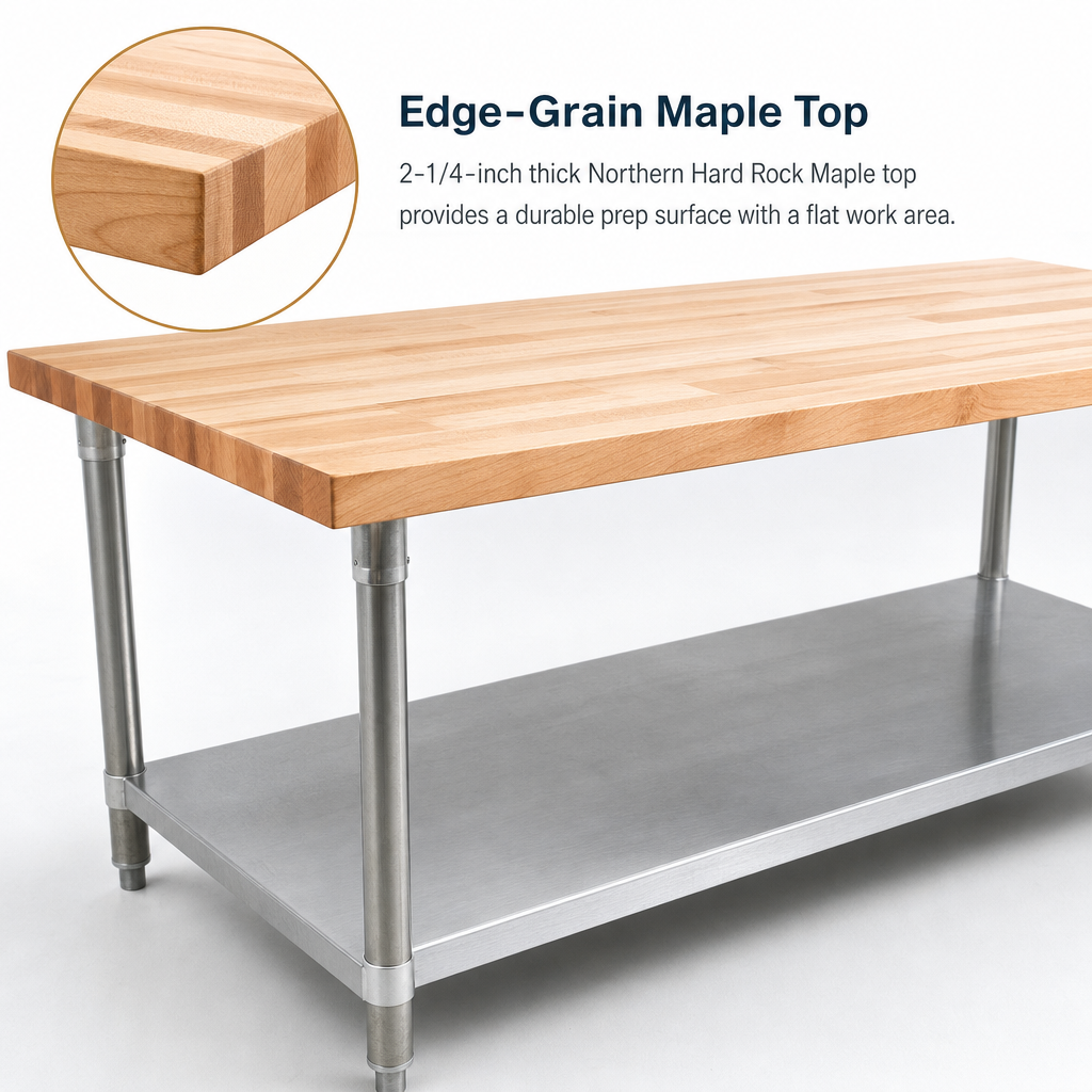 Edge-Grain Maple Top