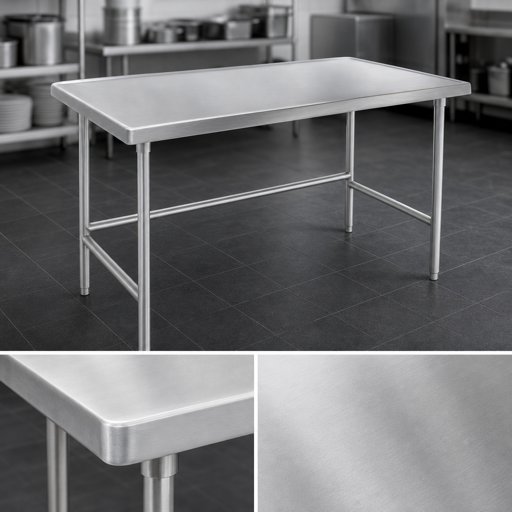 14-Gauge 304 Stainless Steel Top