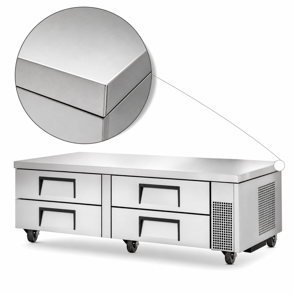 One-Piece Stainless Steel Top