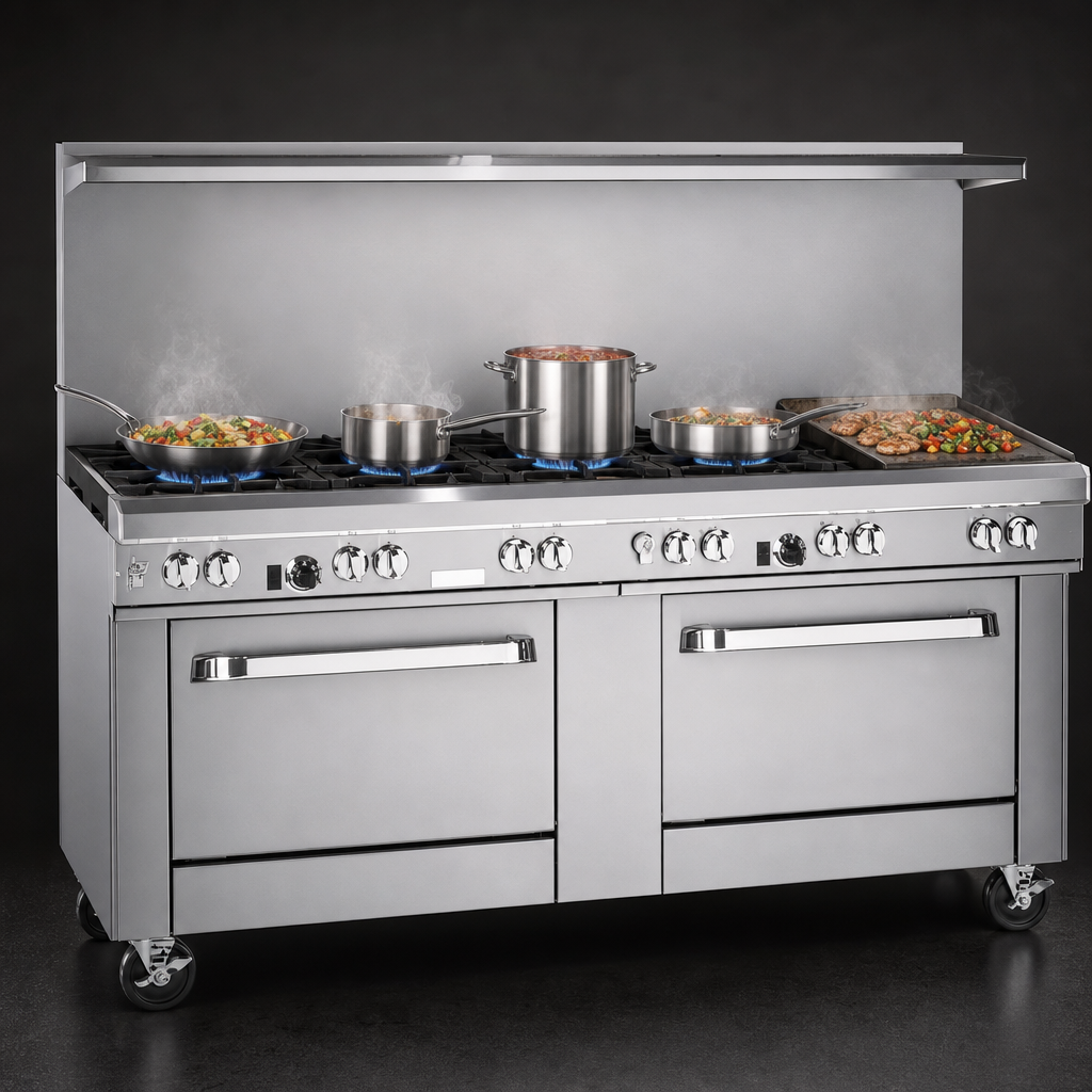 Six Open Burners