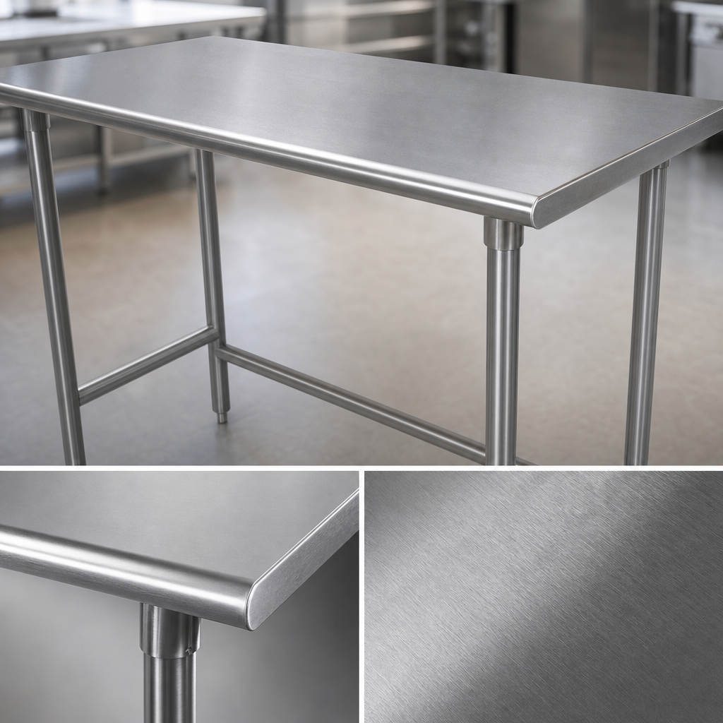 14-Gauge 304 Stainless Steel Top