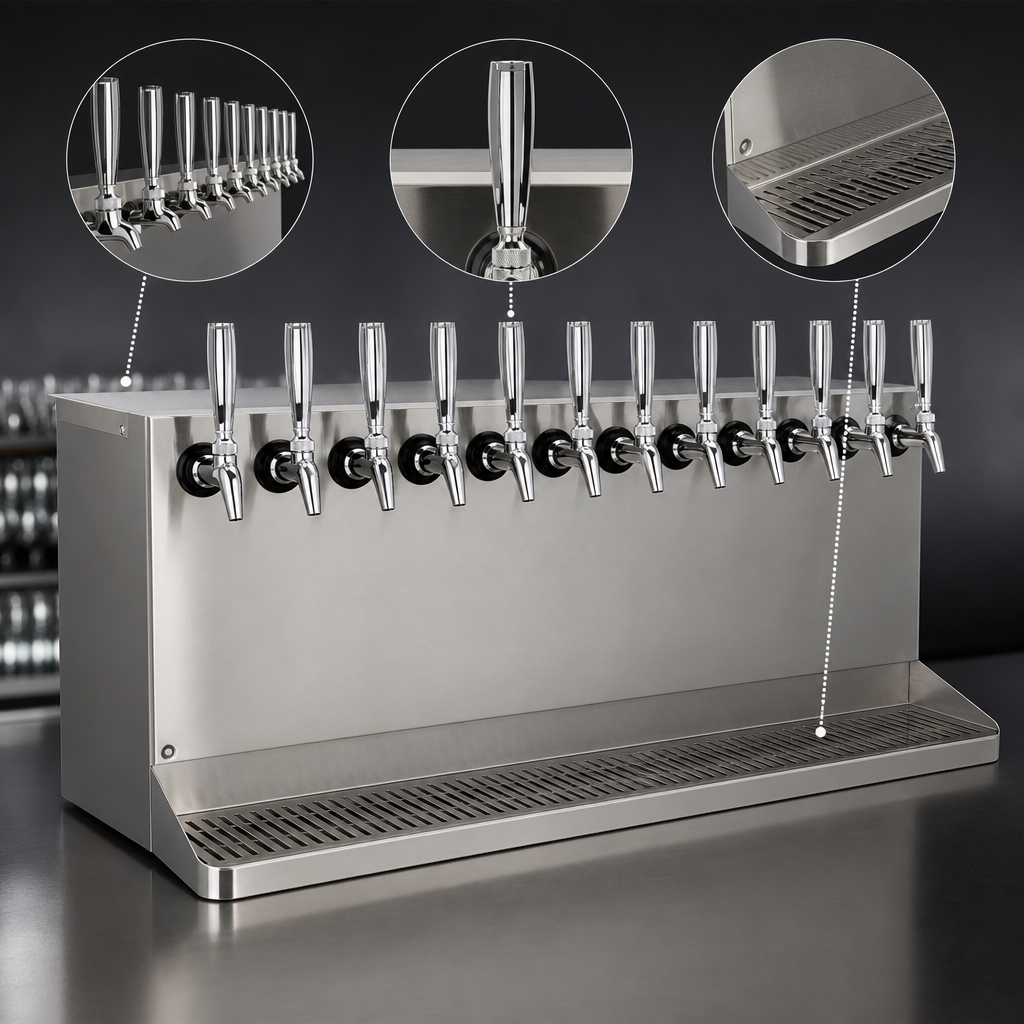 12 Stainless Steel Faucets
