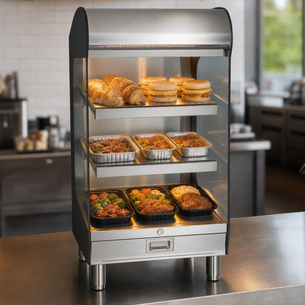 Three Heated Shelves
