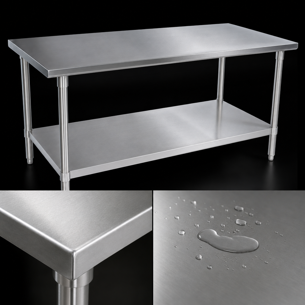16-Gauge Stainless Steel Top