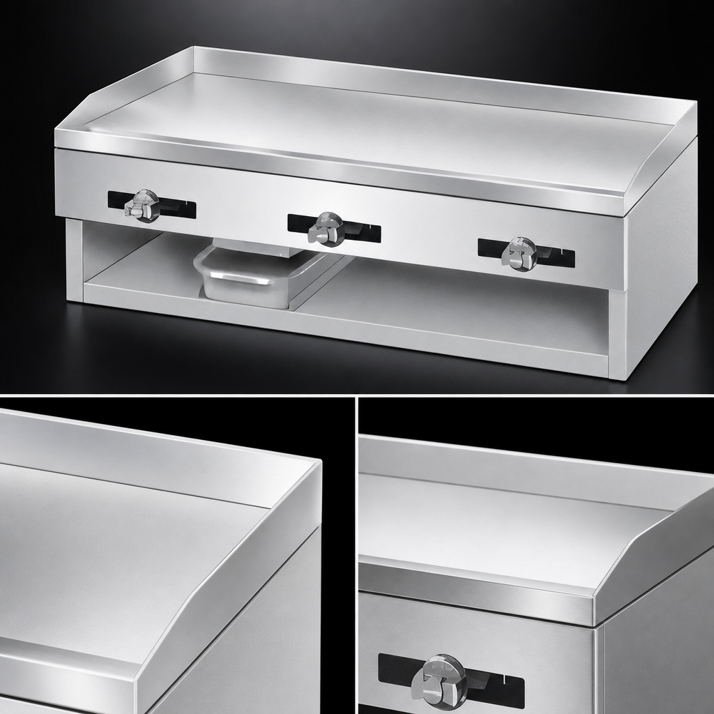 30-Inch Smooth Steel Griddle Plate
