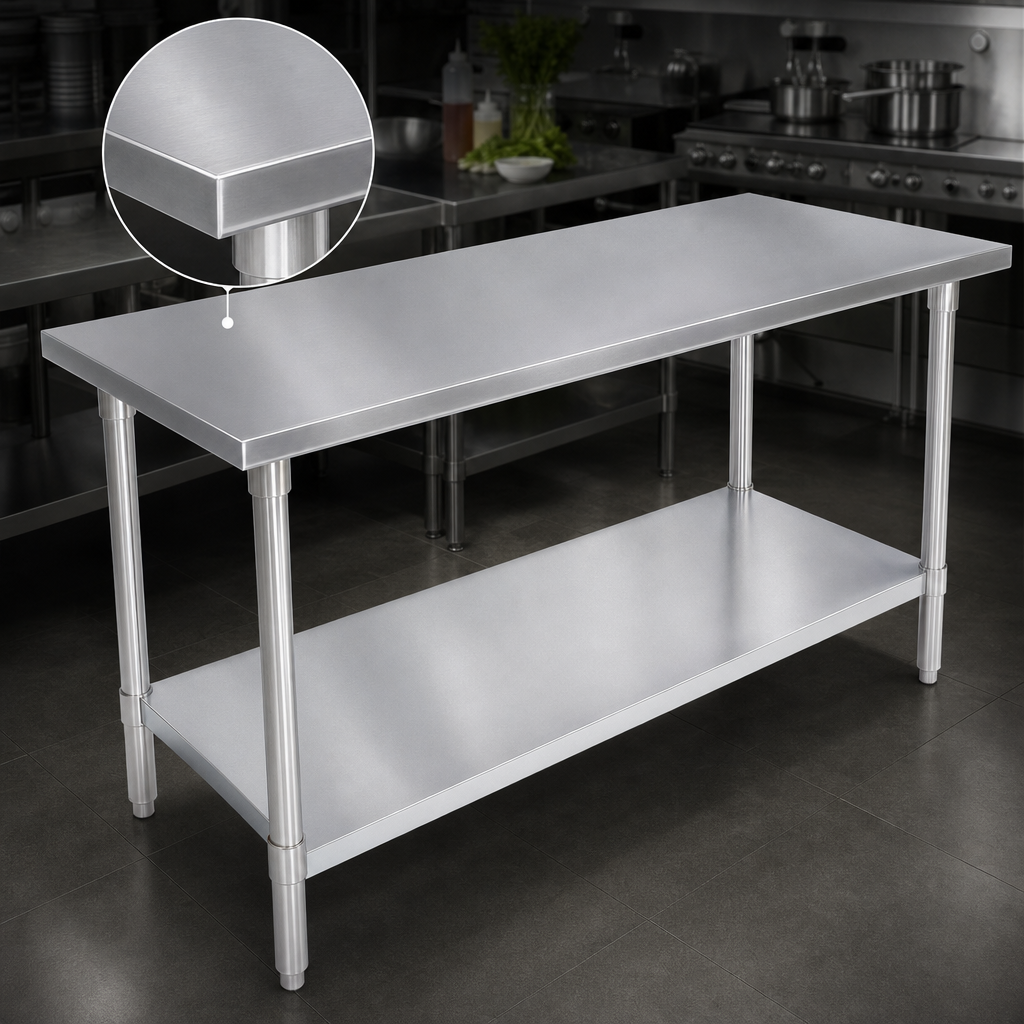16-Gauge Stainless Steel Top
