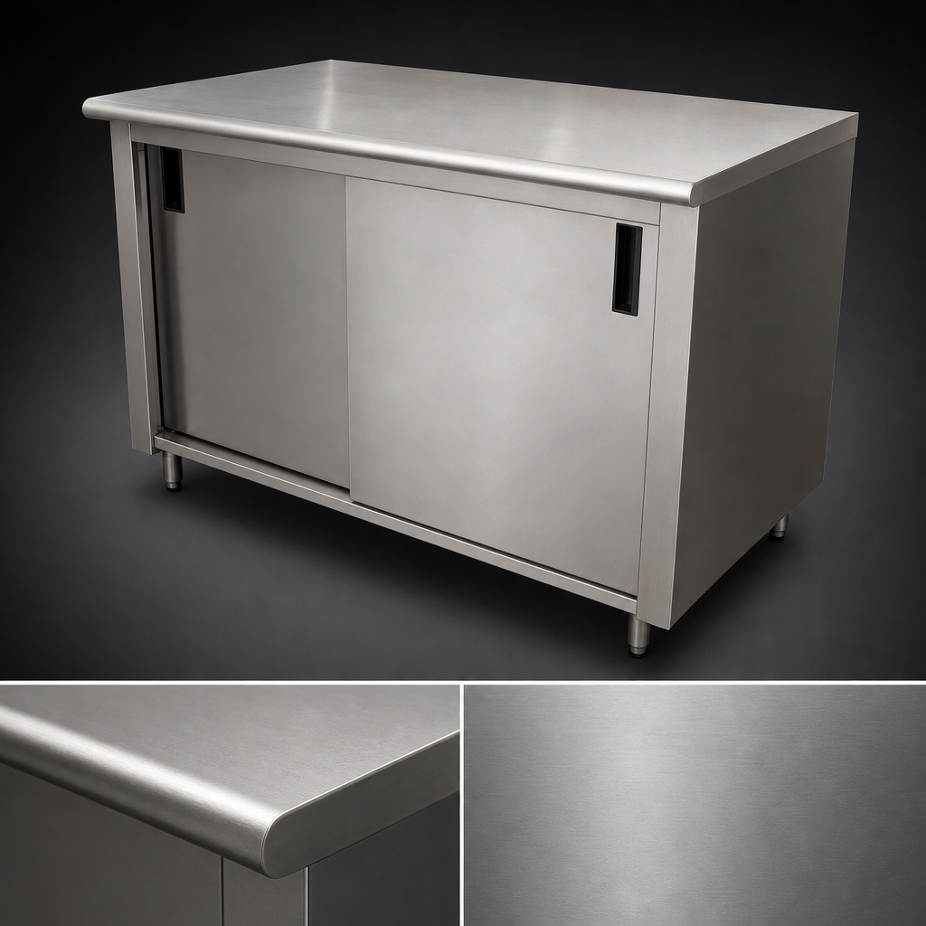 16-Gauge 304 Stainless Steel Top