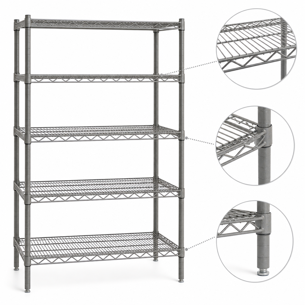 Patented QuadTruss Shelves
