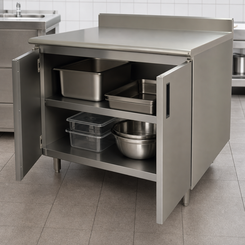 Cabinet Base with Hinged Doors