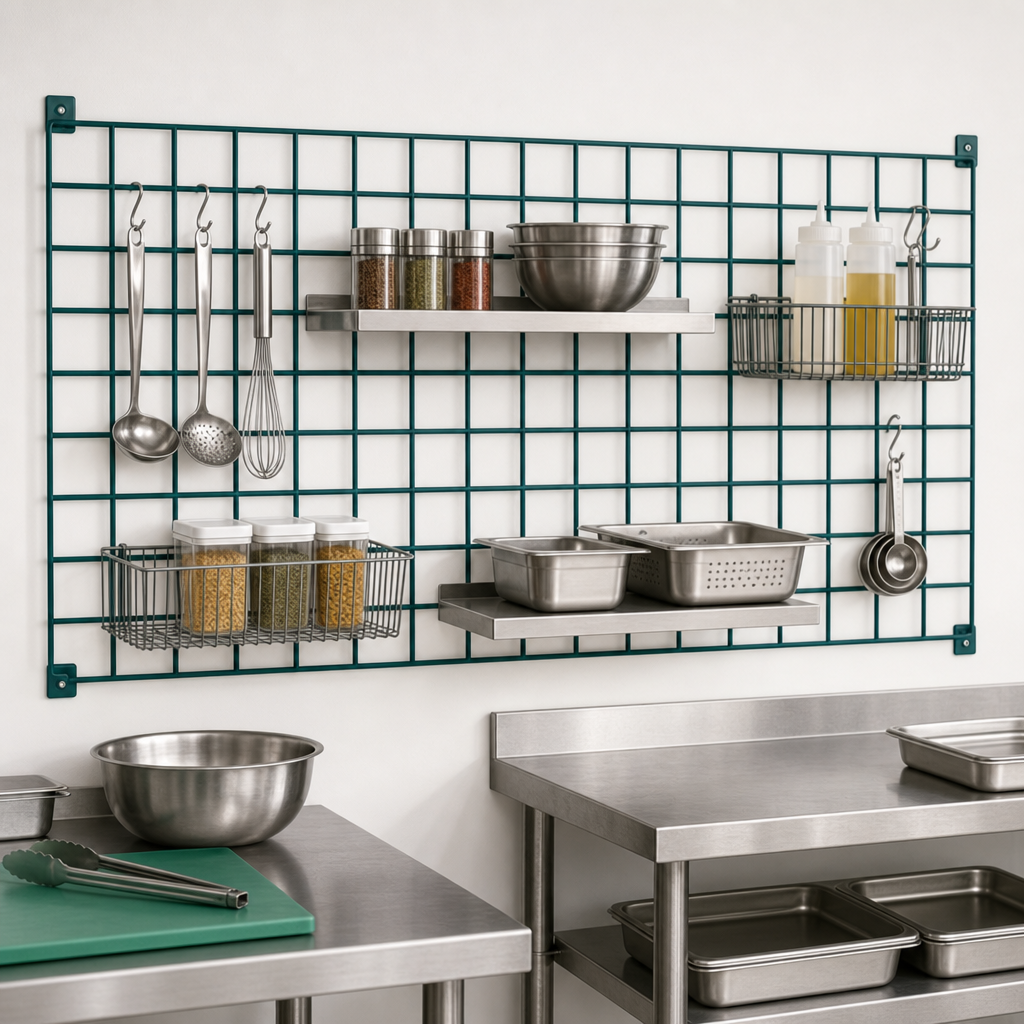 Wall-Mounted Grid Panel