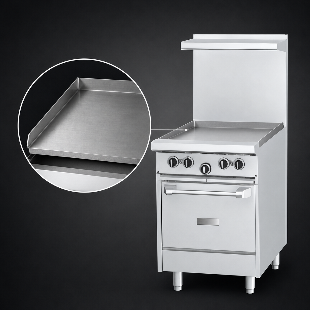 24-Inch Smooth Steel Griddle Plate