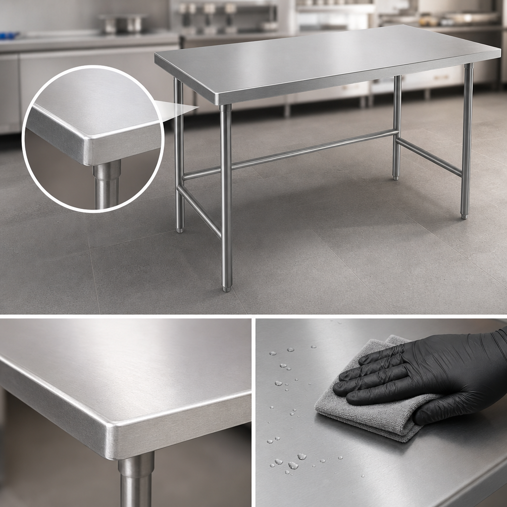 14-Gauge 304 Stainless Steel Top