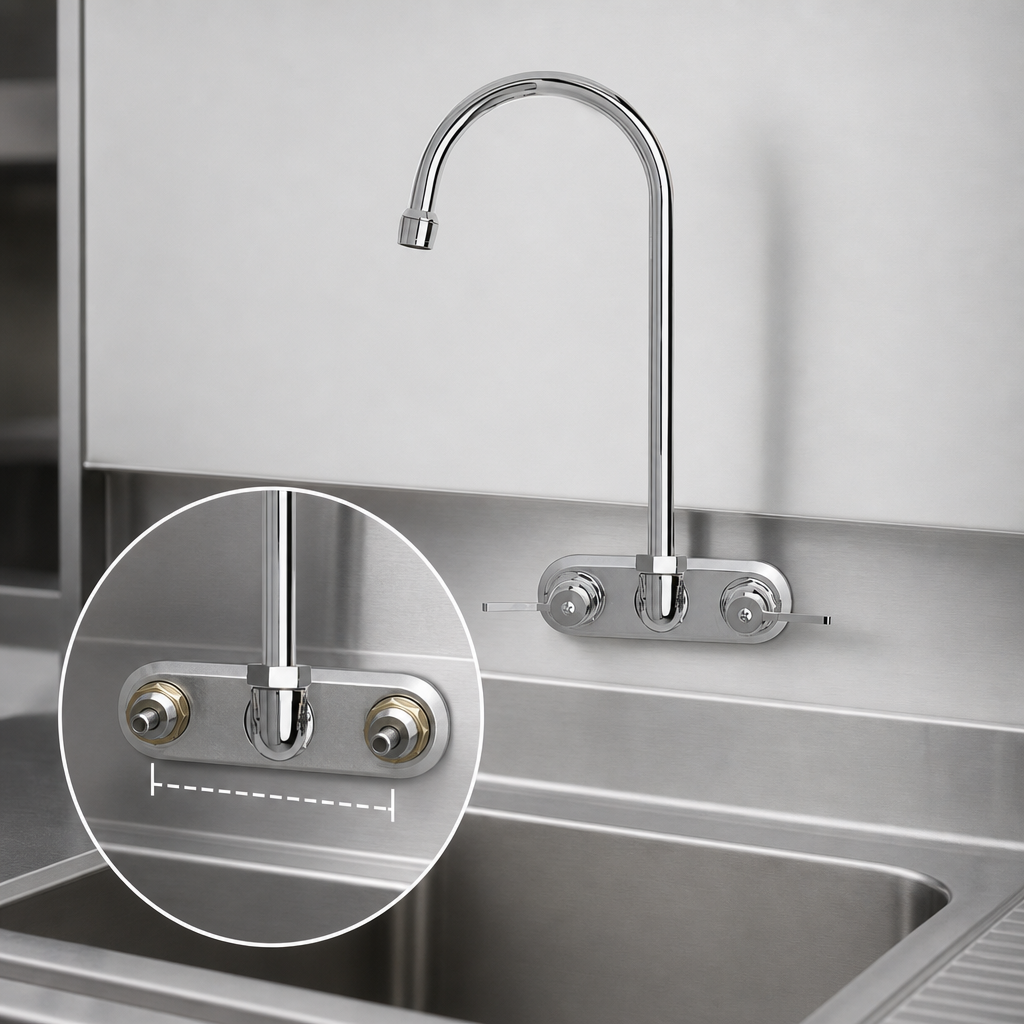 4-Inch Center Backsplash Mount