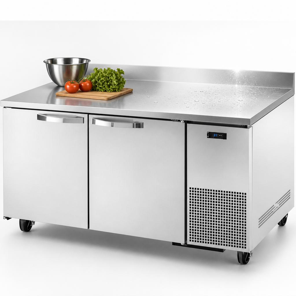 Stainless Steel Worktop With Rear Splash