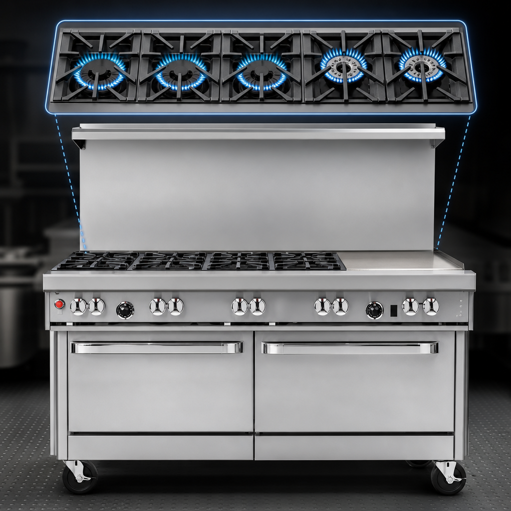 Five-Burner Top Layout