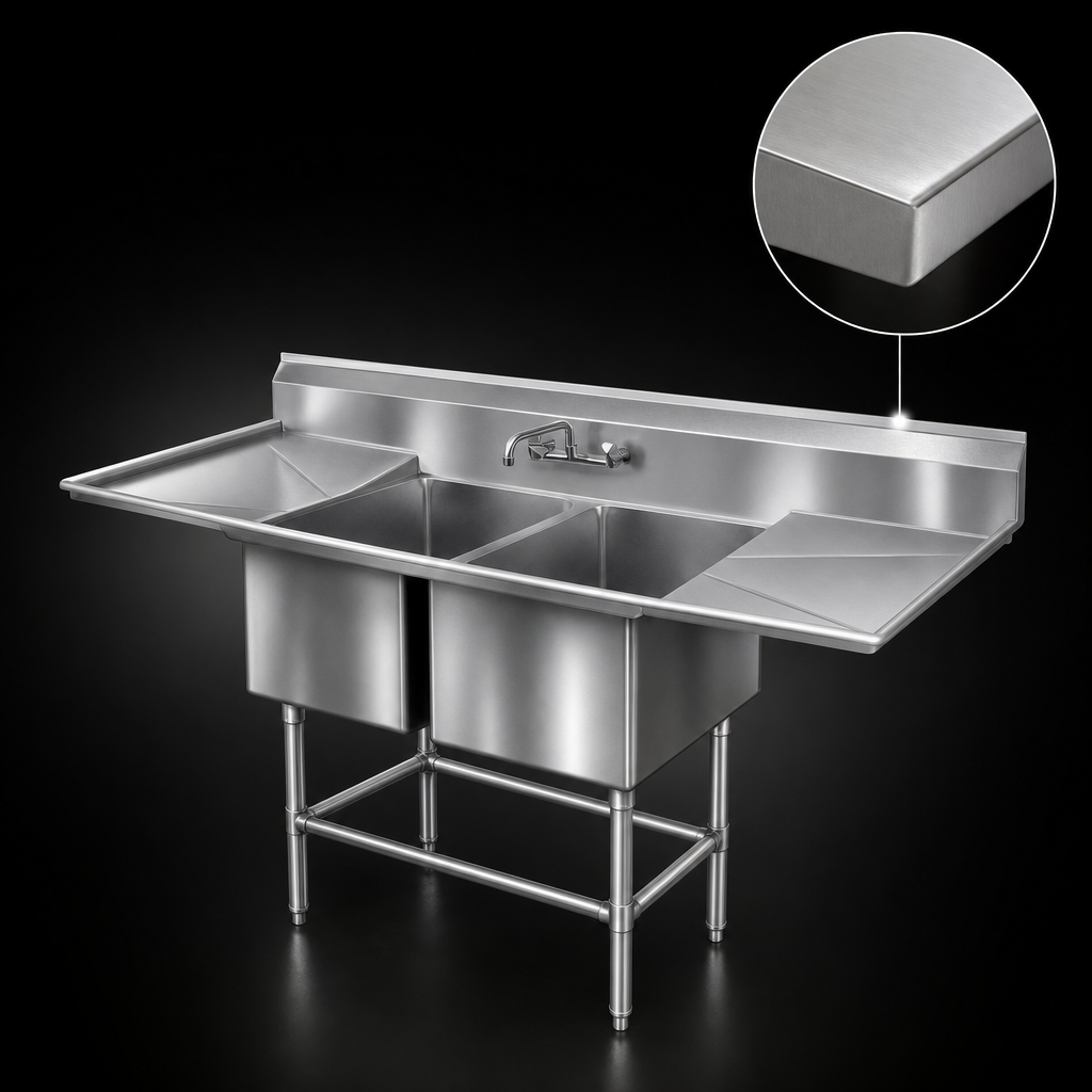 14-Gauge Stainless Steel Top