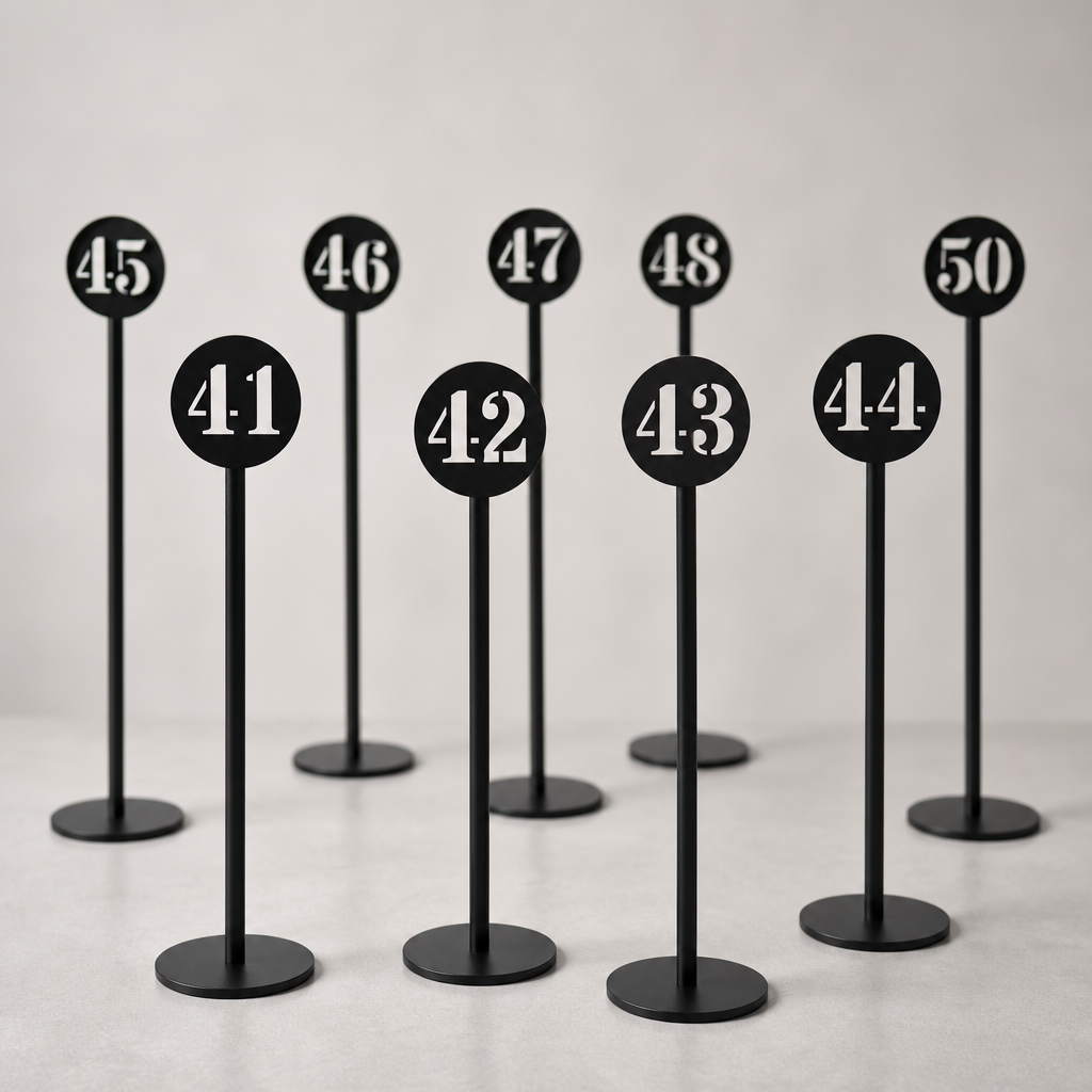Laser-Cut Number Design