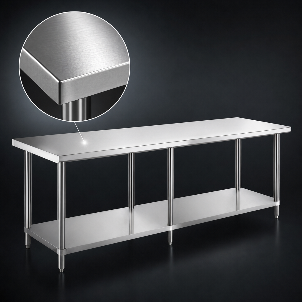 18-Gauge 304 Stainless Steel Top