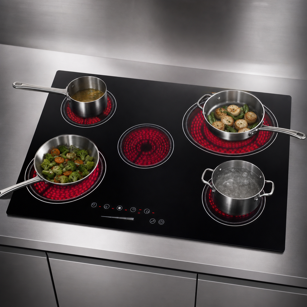 Five Radiant Cooking Elements