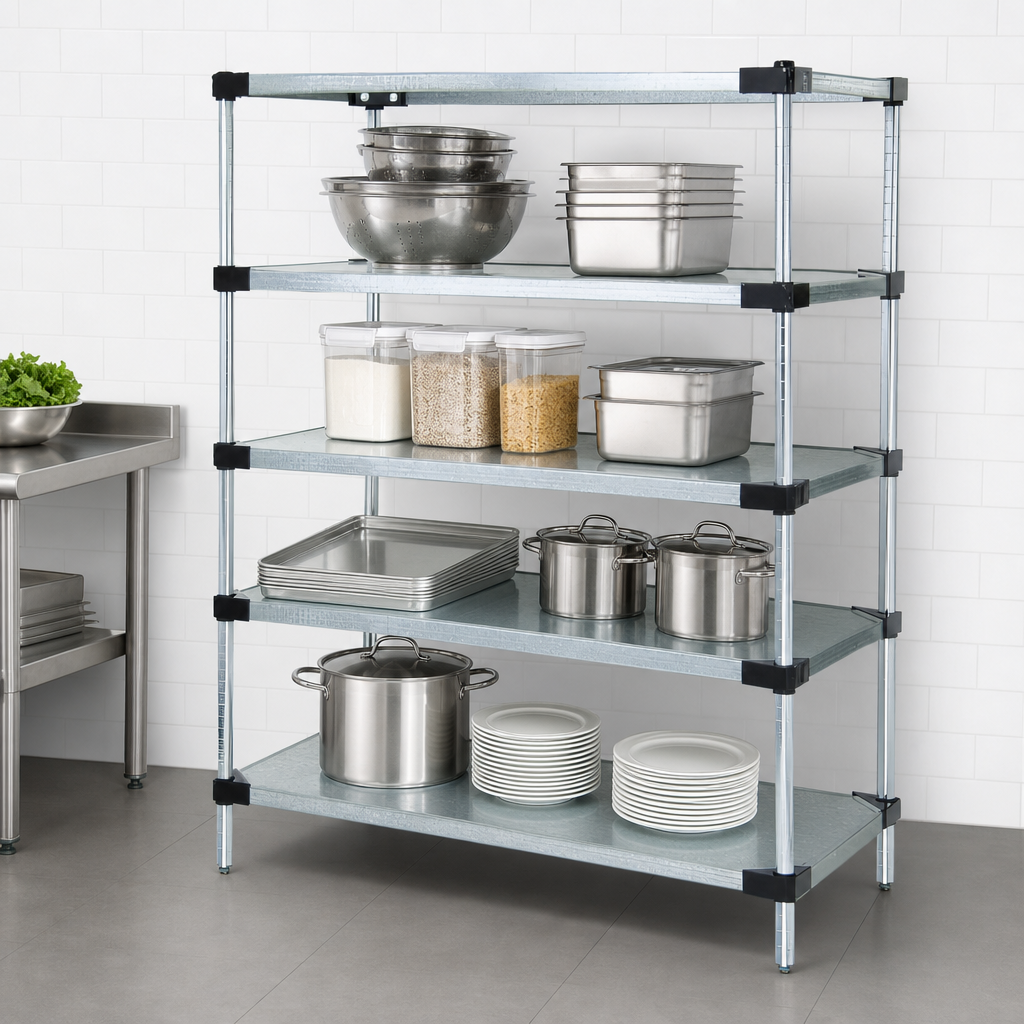 Four Solid Shelves