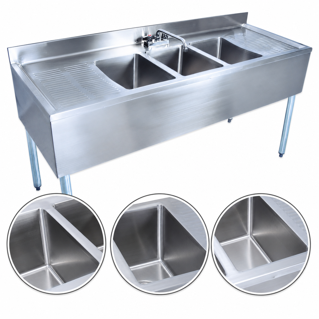 Three Integrally Welded Bowls