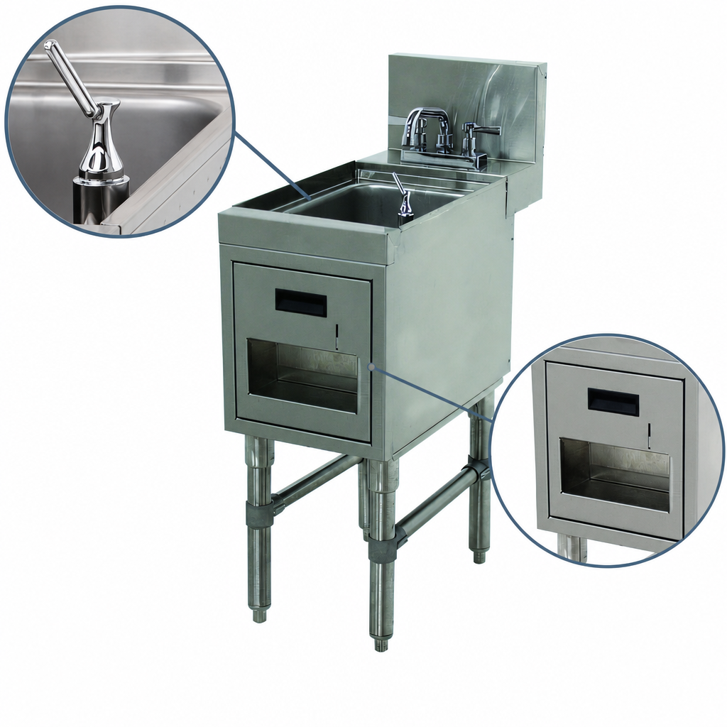 Built-In Soap and Towel Dispensers