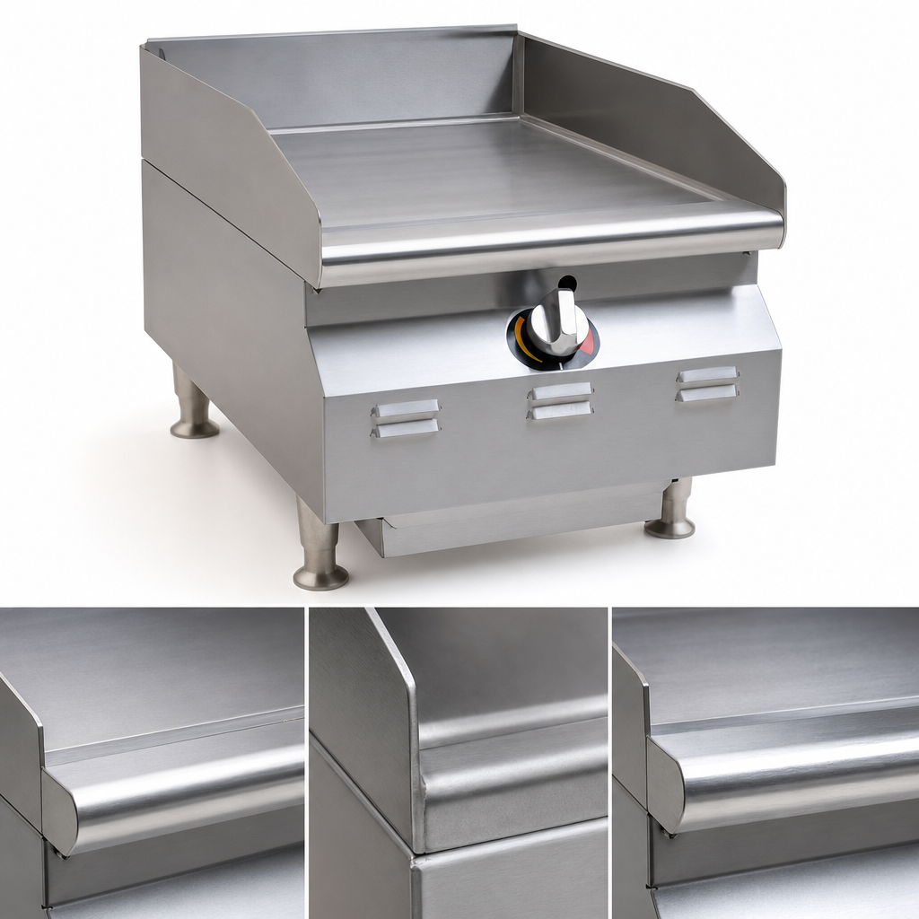 3/4-Inch Polished Steel Griddle Plate