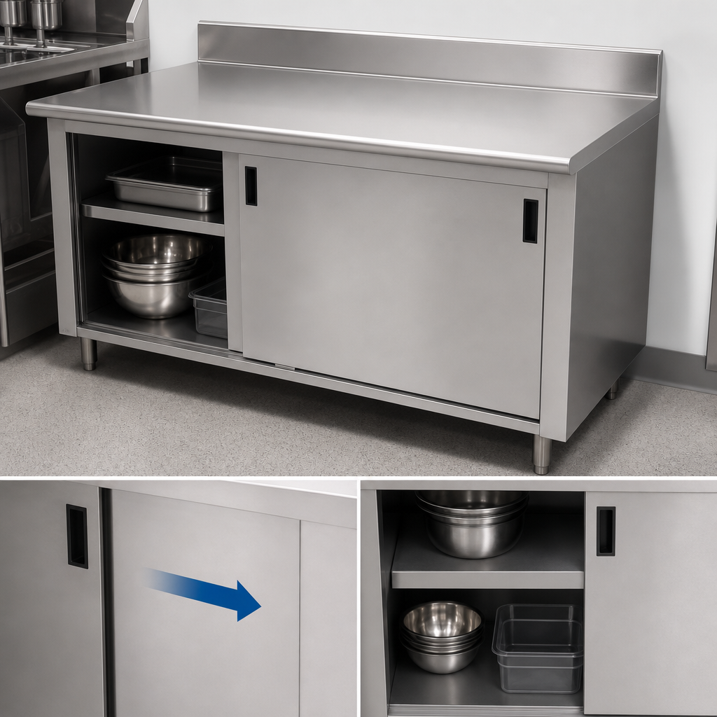 Cabinet Base with Sliding Doors