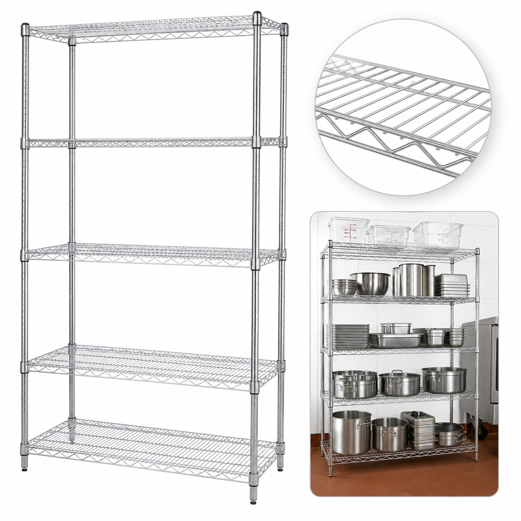 Five Wire Shelves