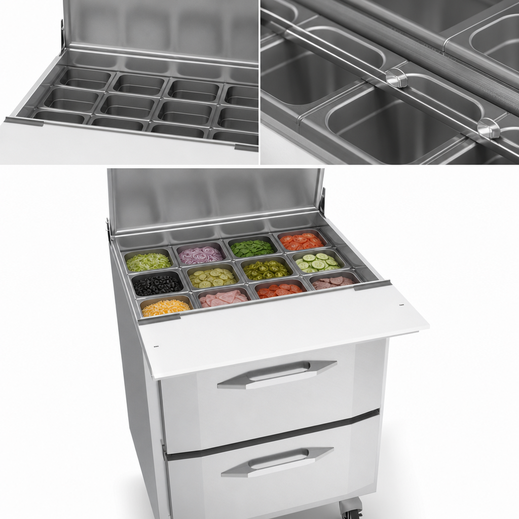 12-Pan Ingredient Rail