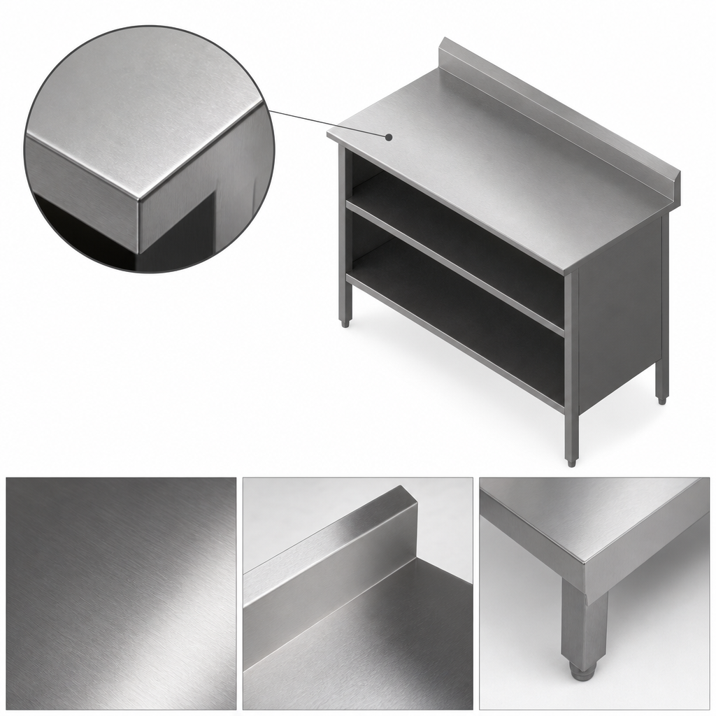 16-Gauge Stainless Steel Top
