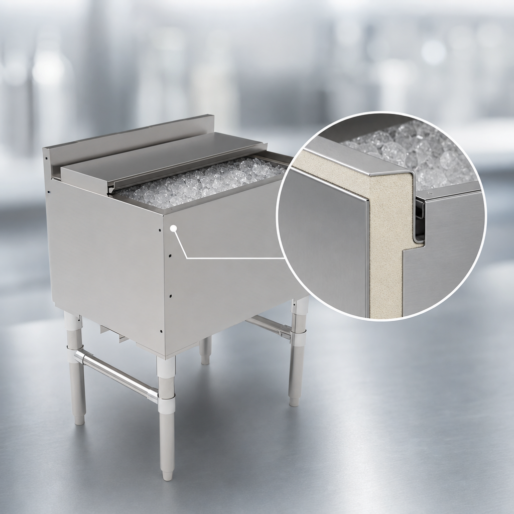 Foam-Insulated Ice Bin
