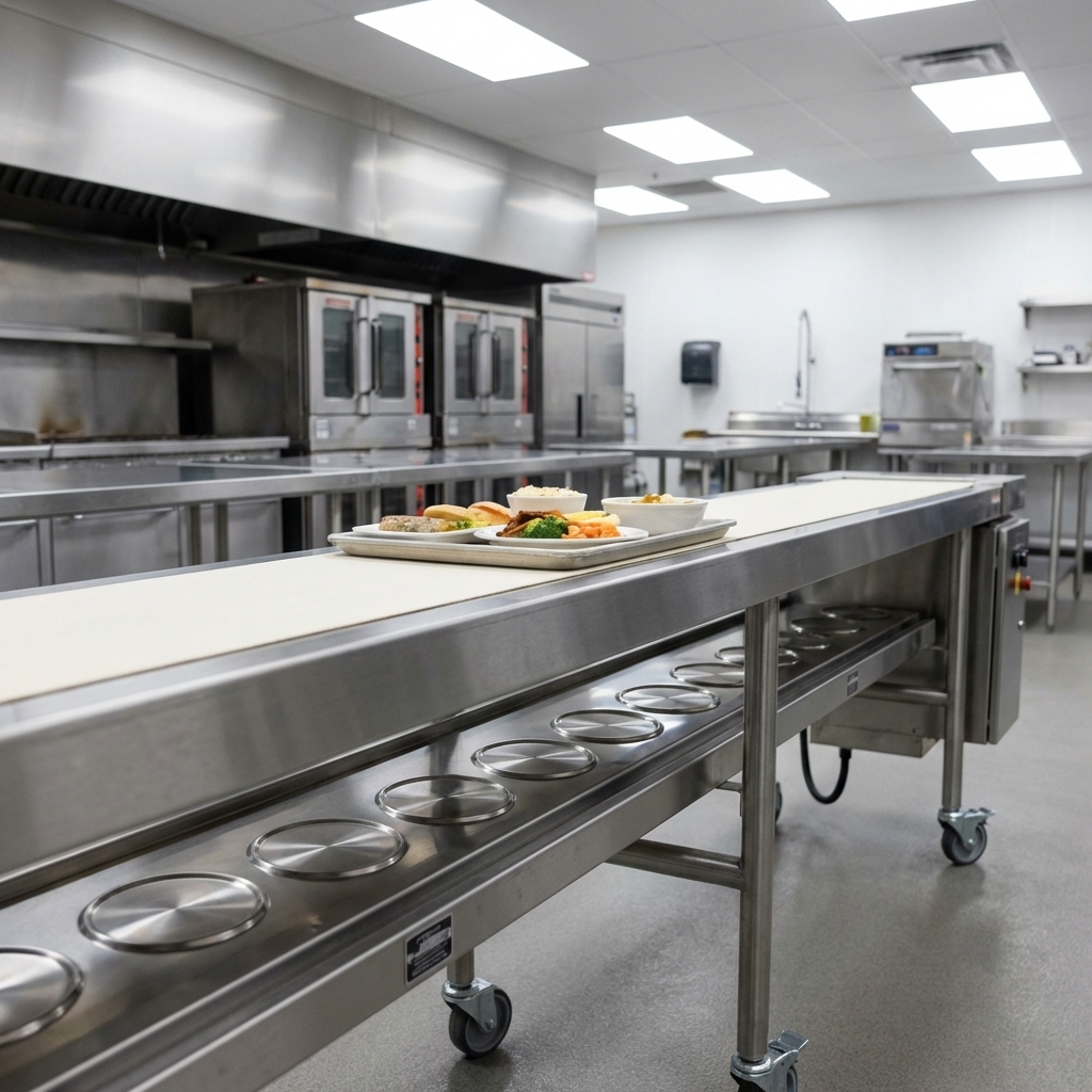 Experience remarkably smooth and efficient tray movement with the conveyor's innovative Air Glide Slider Pan.