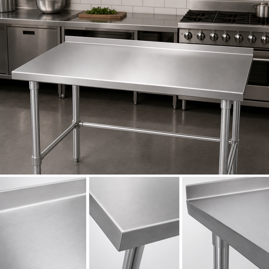 16-Gauge Stainless Steel Top