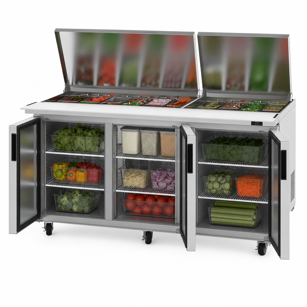 Three-Section Refrigerated Storage