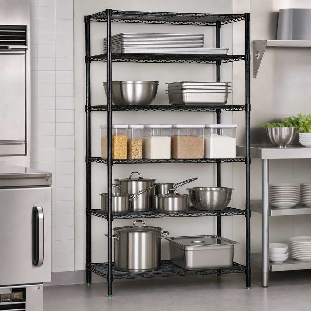 Five Wire Shelves
