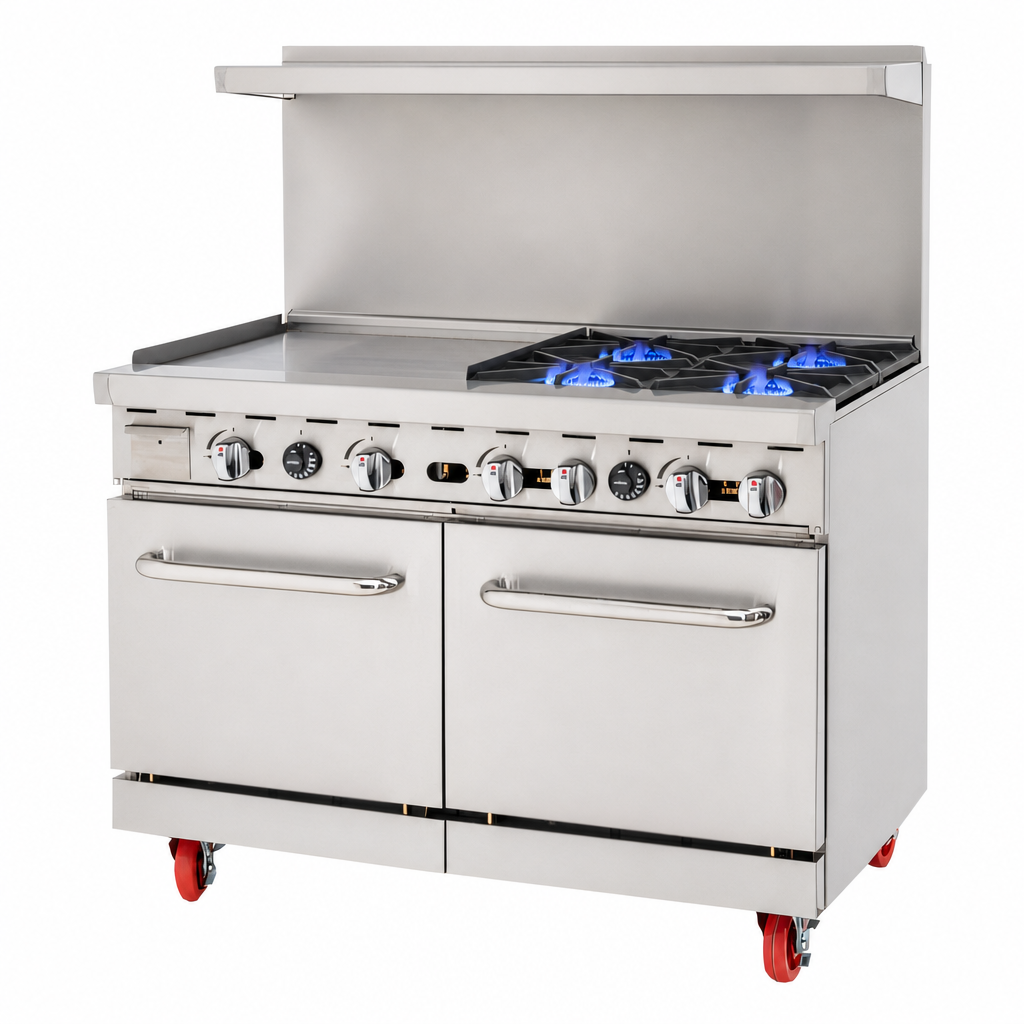 Four Open Burners