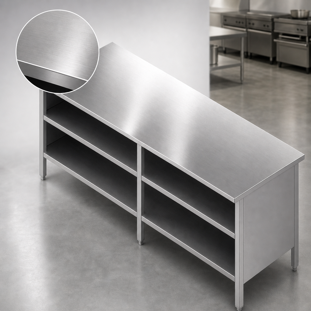 16-Gauge Stainless Steel Flat Top