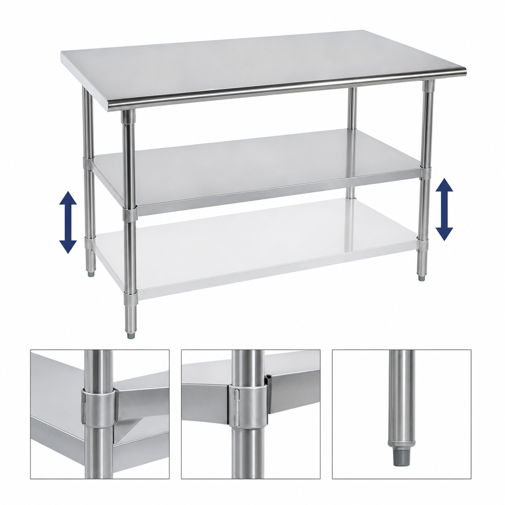 Adjustable Stainless Steel Undershelf