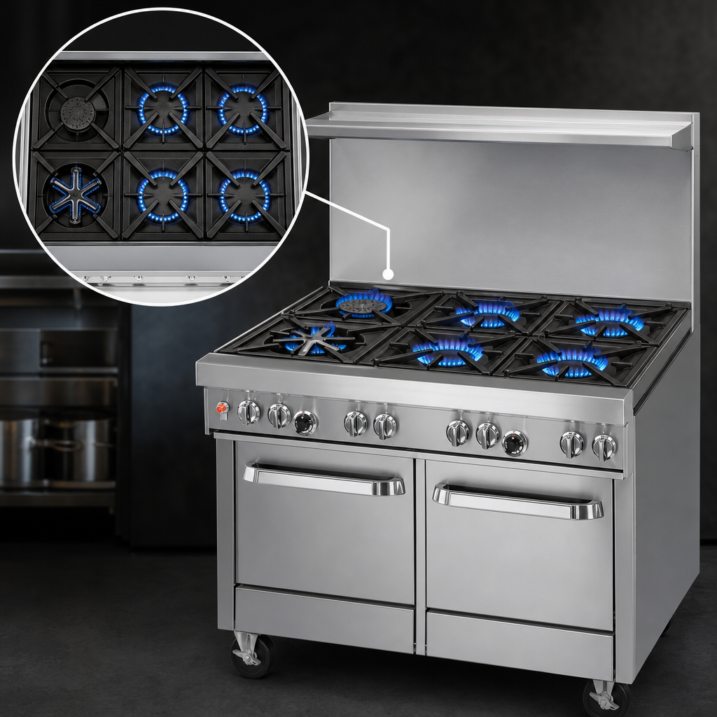 6-Burner Top Configuration