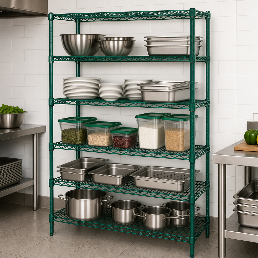 Five Wire Shelves