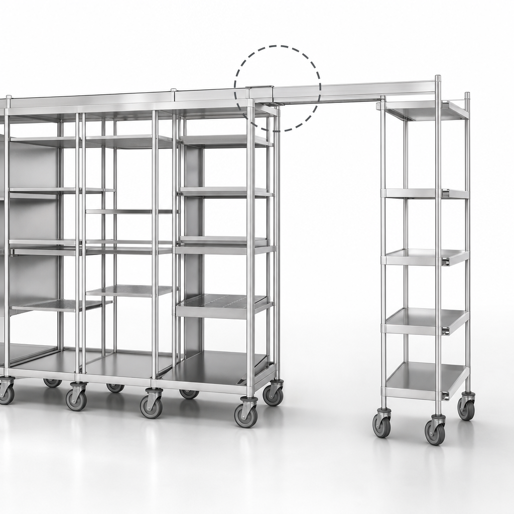 Track Shelving End Unit Kit