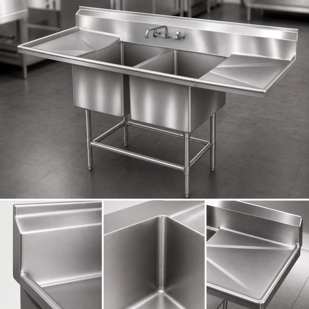 14-Gauge 300 Series Stainless Steel Construction
