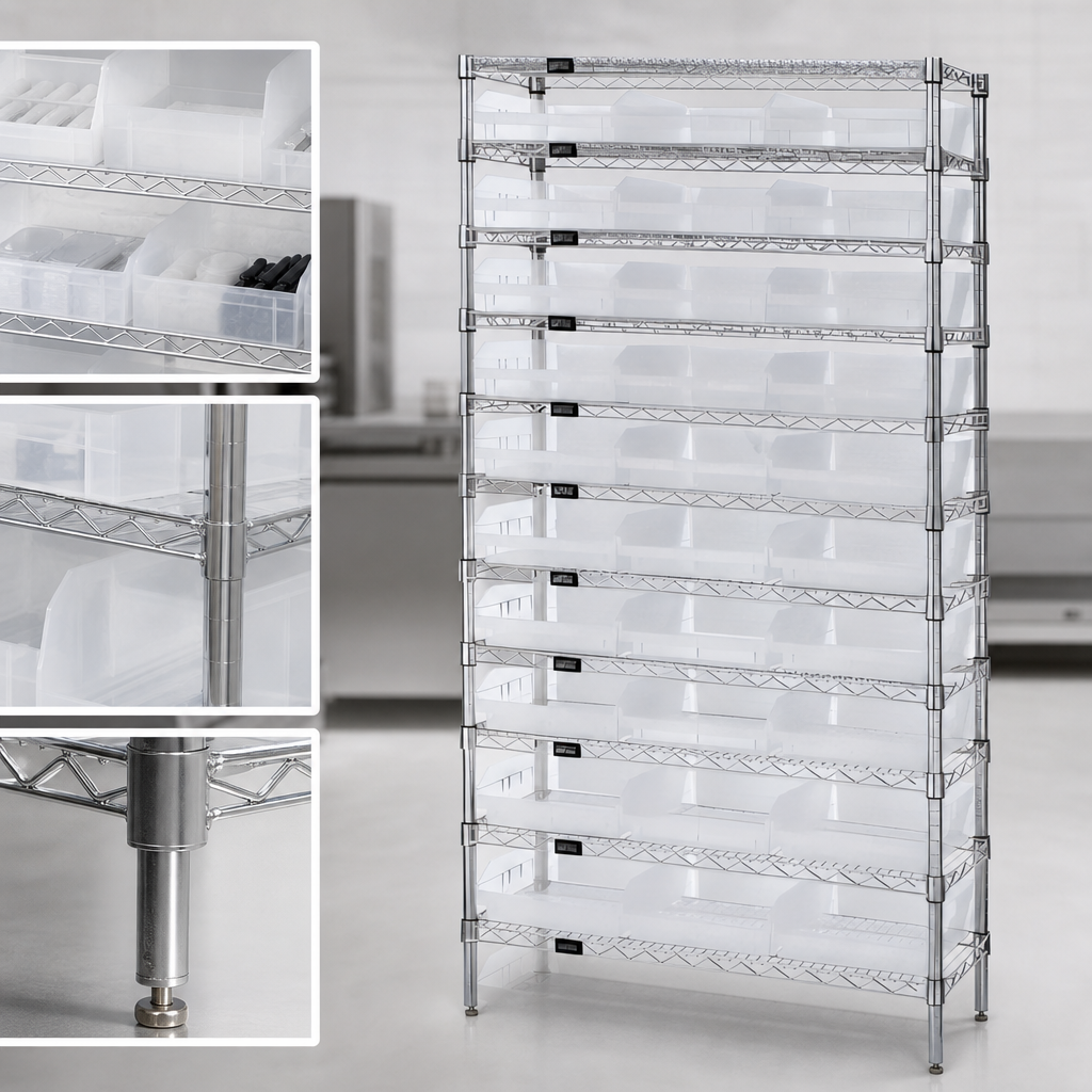 12 Wire Shelves Included