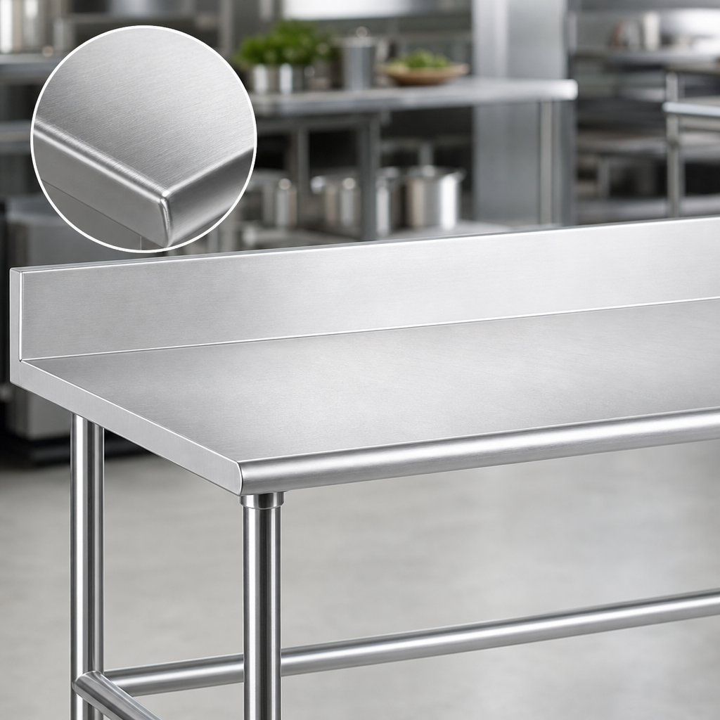 16-Gauge 304 Stainless Steel Top