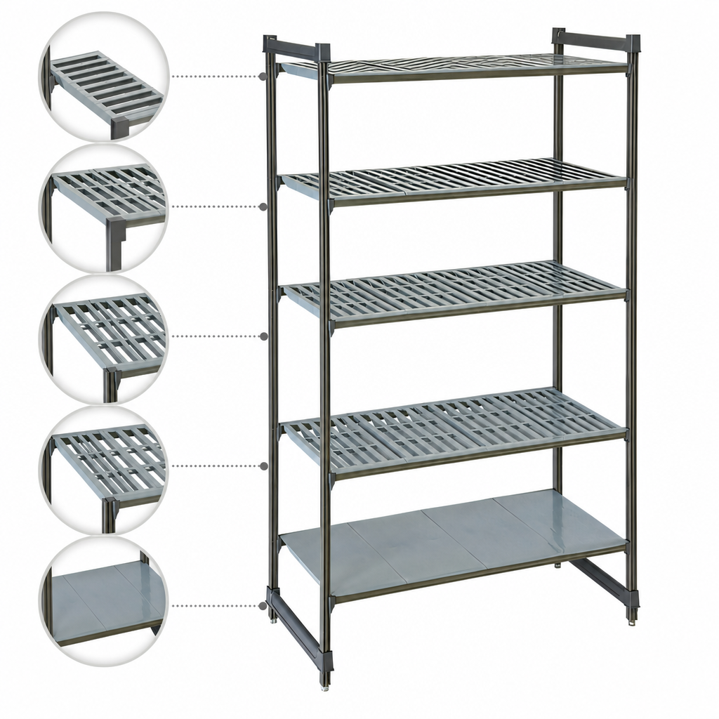 Five-Tier Mixed Shelf Layout