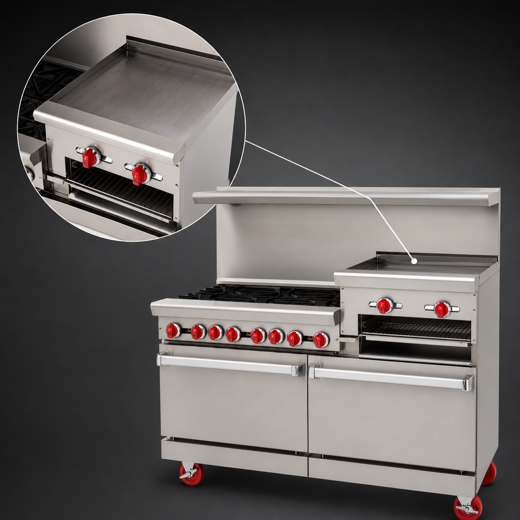 24-Inch Raised Griddle/Broiler