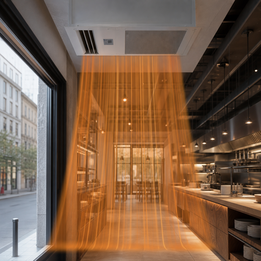 Electric Heated Air Curtain